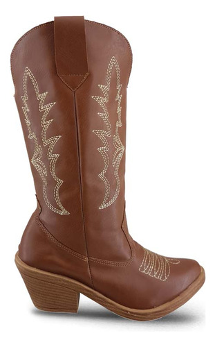 Bota Texana Caña Media Coral 690