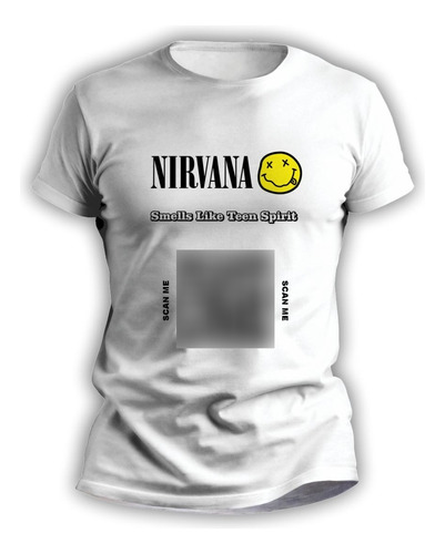 Remera Hombre Mujer Rockeras Interactivas Qr Nirvana - 3141