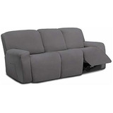 Funda Elastica Microfibra Sofa Reclinable Seccional 3 Cuerpo