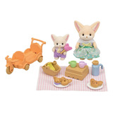 Calico Critters Sunny Picnic Set - Fennec Fox Sister & Baby,