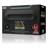 Console Snk Neo Geo X Gold Limited Edition Produto Impecável 