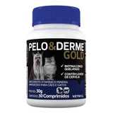 Pelo E Derme Gold Vetnil 30 Comprim. Suplemento Cães Gatos