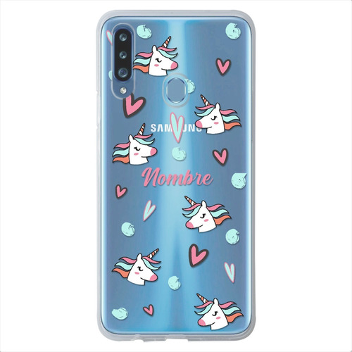 Funda Para Galaxy Unicornio Personalizada Tu Nombre