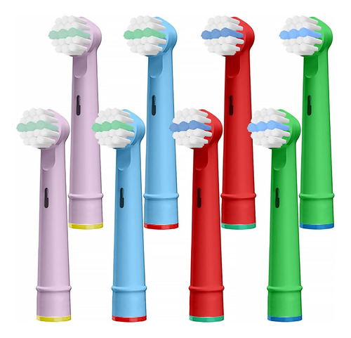 Pack8 Cabezale Repuesto Cepillo Niños Compatible Oralb Braun