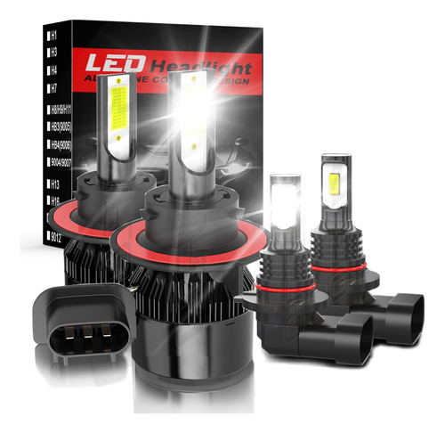 14000lm 9008 9145 Kit Led De Haz Alto/bajo Para Ford