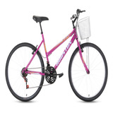 Bicicleta Houston A26 Cesto Maori Vb 21v Rosa Pink