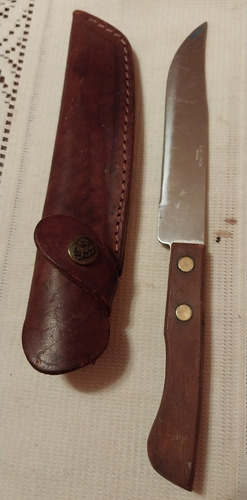 Cuchillo De Acero Inoxidable Y Madera