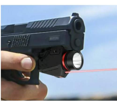 Mira Tactica Pistolas Laser Rojo Con Linterna Rifles Xtrp