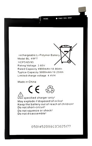 Batería Pila Para Teléfono Tecno Spark Go 2020 Bl-49ft