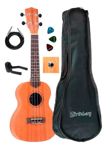 Ukulele Strinberg Uk06cmgs Concert Elétrico C/capa+acessorio