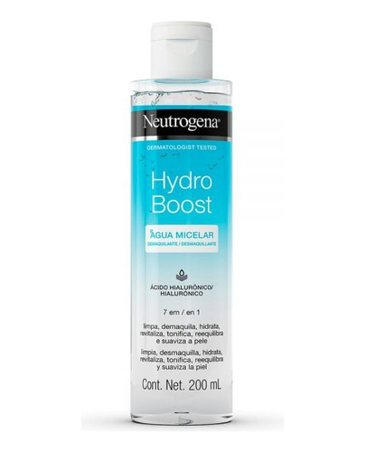 Agua Micelar Neutrogena hydro Boost Bifásica X 200ml