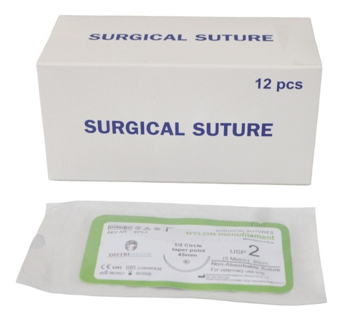 Sutura Nylon Caja X 12 Unidades #2