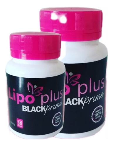 2 Super  Lipo Plus Black Prime Original 30  Cápsulas 