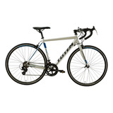 Bicicleta Ruta Totem T21b414 Mnx R700 S 14v Frenos Caliper Cambios Shimano Tourney A070 Color Gris Plateado