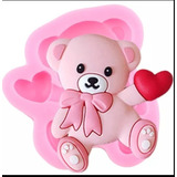 Molde Silicona Fondant Resina Oso Baby Osito Corazón