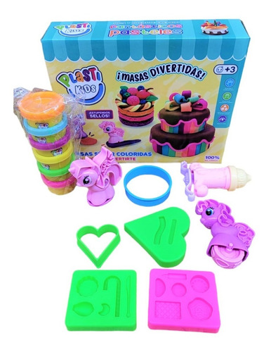 Set De Masas Plasti Kids Pony C/accesorios Jeg 53449