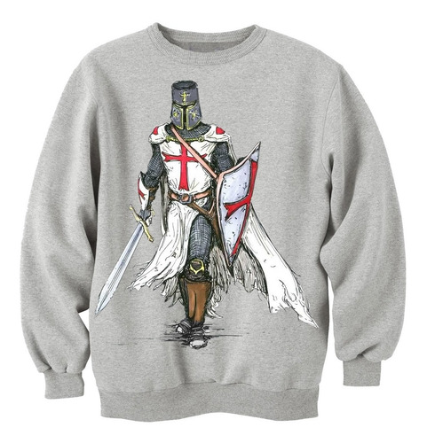 Sudadera Sweate Medieval Caballero Templario Cruzada Santa