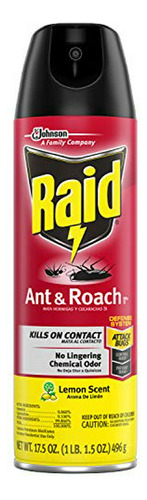 Raid Hormigas Y Cucarachas Limón (20 Onzas)