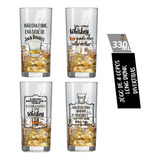 Copo De Whisky Bar Bebida Long Drink - 4 Unidades 330 Ml