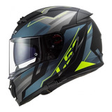 Casco Integral P/ Moto Ls2 Ff390 Breaker Beta Azul/amarillo