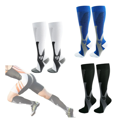 3 Medias Calcetas Compresión U Alivia Varices Y Circulación | MercadoLibre