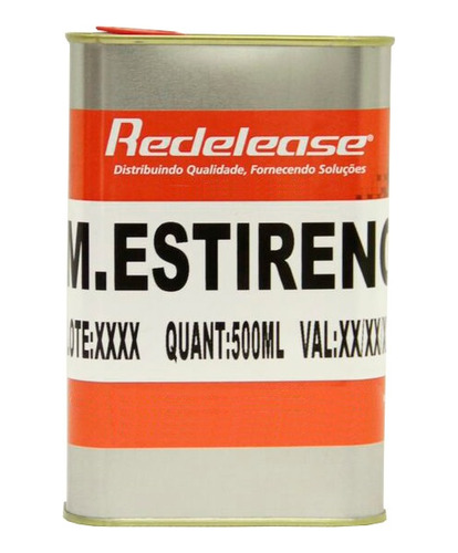 Monomero De Estireno Diluente Para Resinas Poliester 1/2 L