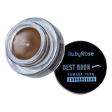 Pasta Gel De Sobrancelha Marrom Medio Ruby Rose Maquiagem Cor Medium