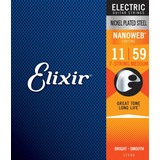 Cuerdas De Guitarra Eléctrica Elixir Nanoweb 7 Cuerdas 11-59