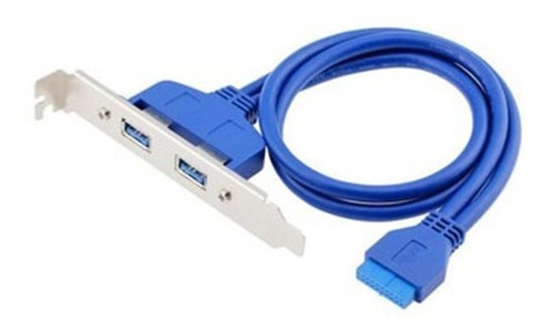 Bracket Chapa Slot Usb De 2 Puertos 3.0