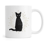 Taza Personalizada Gato Negro Supremo Familiar