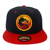 Gorra Plana Snapback De Mortal Kombat Bordada