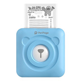 Impresora Portátil De Bolsillo Peri Page Bluetooth Color Azul