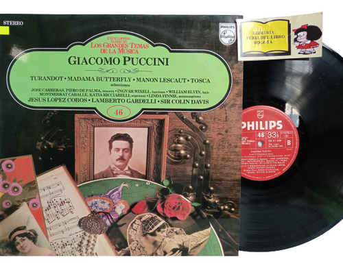 Lp - Acetato - Glacomo Puccini - Turandot - Tosca - Madama 