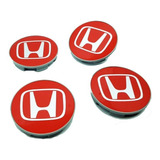 Centro De Llanta Honda Civic Si Exs Color  Rojo H Plat 69mm