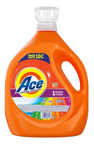 Detergente Líquido Ariel Limpieza Completa 1 Para Todo 5 L