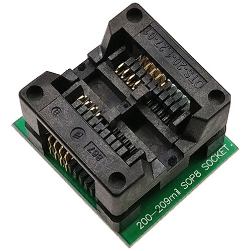 Adaptador Zif Soic8 Sop8 Dip8 200 Mil Para Gravador De Eprom