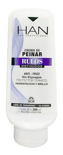 Crema De Peinar Anti-frizz Apta Rulos 200cm  - Han