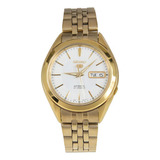 Relógio Seiko Automatico Classico Plaque Ouro Snkl26k1 Cor Da Correia Dourado Cor Do Bisel N/a Cor Do Fundo Branco