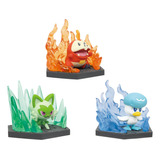 Pokemon Diorama Sprigatito Fuecoco & Quaxly Takara Tomy Arts