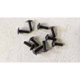 Juego De 10 Tornillos Para Carenado 6mm X 20mm Negros Philip