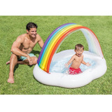 Piscina Inflable Para Bebé Intex Arcoíris, 142 X 119 X 84 Cm