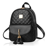 Mochila De Moda Para Mujer Mochila De Cuero Suave De Dama, Mochila Bolso Bandolera De Casual Y Modernas Para Viaje Escolar