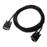 Cable Db9 Serial Rs232 M/h Extension De 9 Pines Negro 29 Awg