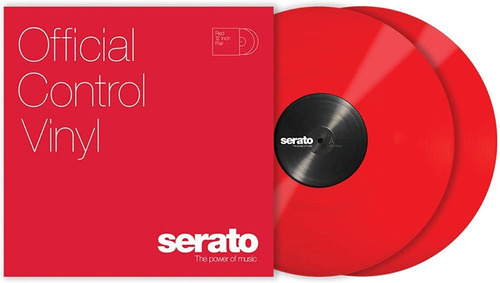 Serato Official Control Vinyl Red Color Rojo