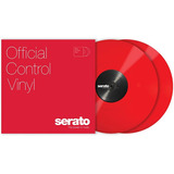 Serato Official Control Vinyl Red Color Rojo