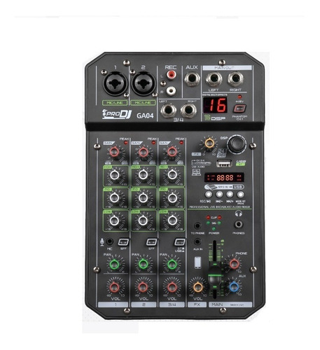 Mixer Prodj Ga04 Bluetooth Mezclador 4 Canales Consola