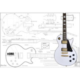 Plano De Gibson Les Paul Custom Electric Guitar - Full Scale