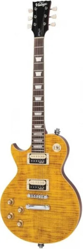 Guitarra Les Paul Canhota Vintage Lv100afd Paradise Amber