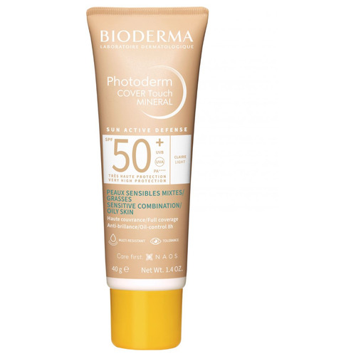 Protector Solar Fotodermo Facial Touch Mineral Fps 50+ Claro 40 G Bioderma