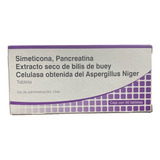 Simeticona, Pancreatina, Extracto De Bilis De Buey 50 Tabs Sabor Sin Sabor